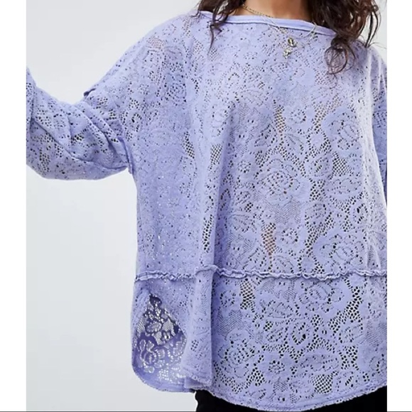 Free People Tops - SOLD!!  Free People Not Cold In This Lace Top